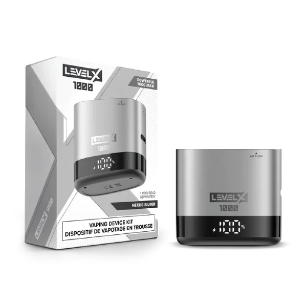 Level X Device Kit 1000 vape device packaging