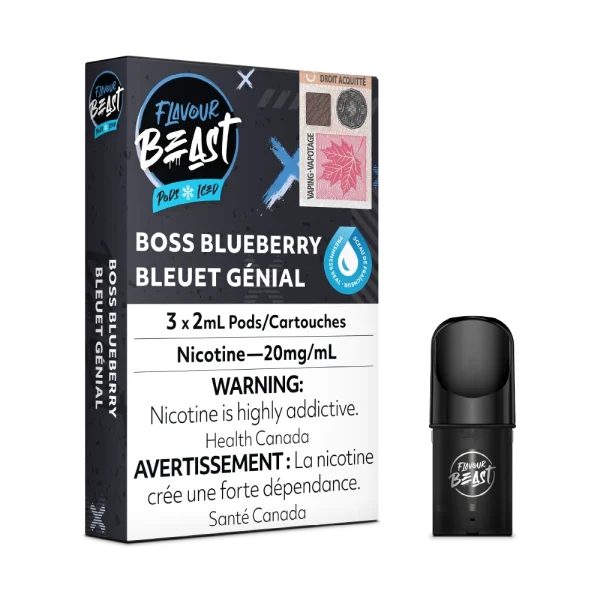 Flavour Beast Pods 2% vape juice angle view