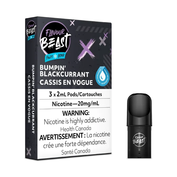 Flavour Beast Pods 2% vape juice angle view
