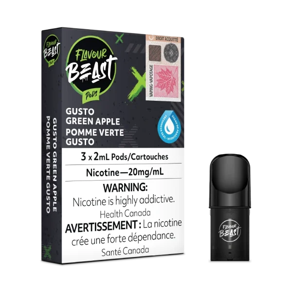Flavour Beast Pods 2% vape juice packaging