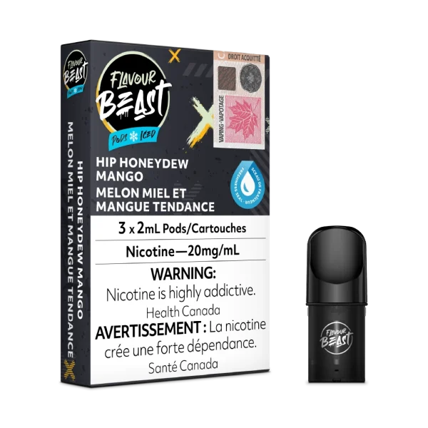 Flavour Beast Pods 2% vape juice angle view