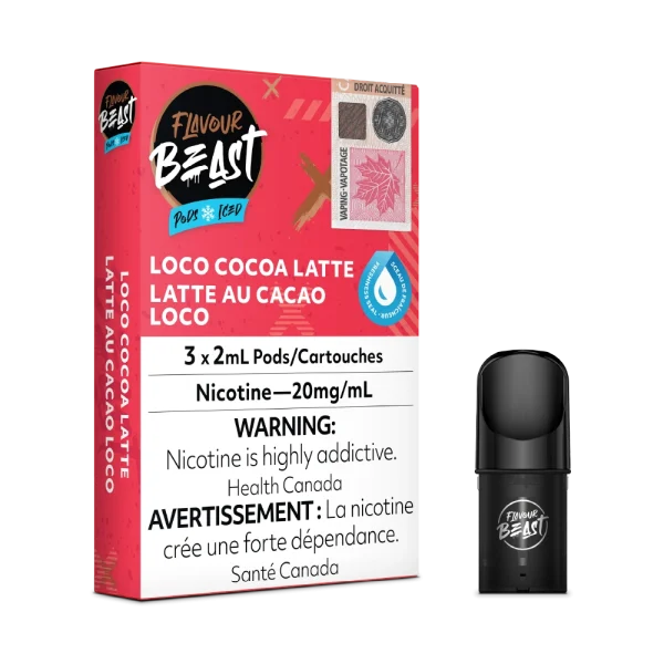 Flavour Beast Pods 2% vape juice packaging