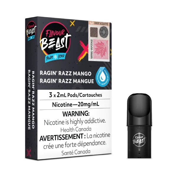 Flavour Beast Pods 2% vape juice packaging