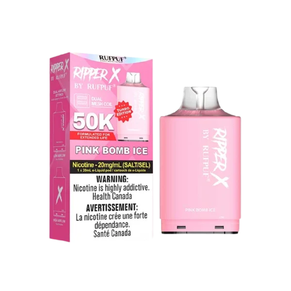 Ruf Puf Ripper X Pod 50K 2% disposable vape - Alt Vape Calgary