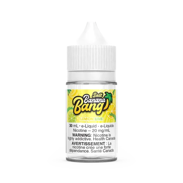 Banana Bang 30mL salt nicotine e-liquid featuring a smooth banana base and BOLD nicotine options; available for Calgary vape delivery.
