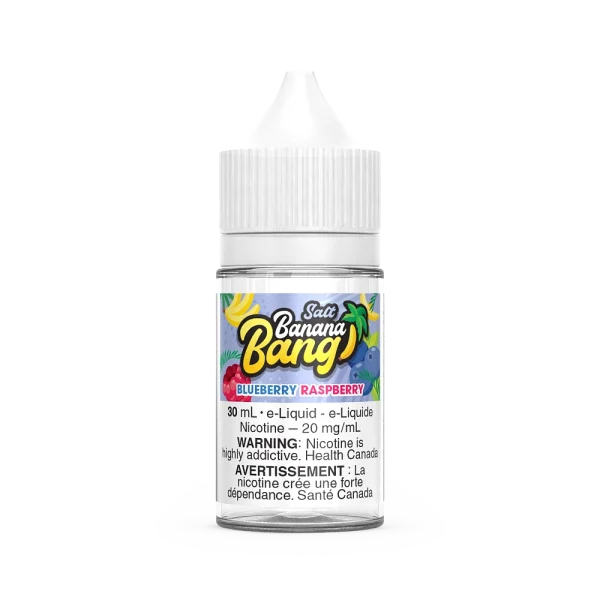 Banana Bang 30mL salt nicotine e-liquid featuring a smooth banana base and BOLD nicotine options; available for Calgary vape delivery.