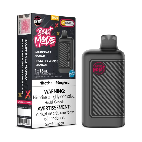 Flavour Beast Beast Mode 2% vape device angle view