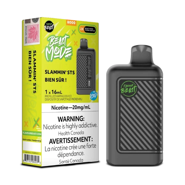 Flavour Beast Beast Mode 2% vape device angle view