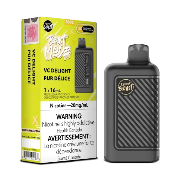 Flavour Beast Beast Mode 2% vape device angle view
