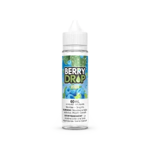 Berry Drop 60mL freebase e-liquid with 70VG/30PG ratio and sour blue raspberry base; available for Calgary delivery.
