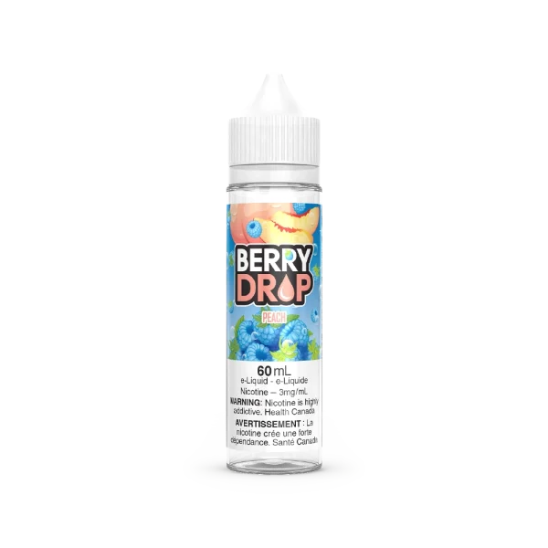 Berry Drop 60mL freebase e-liquid with 70VG/30PG ratio and sour blue raspberry base; available for Calgary delivery.