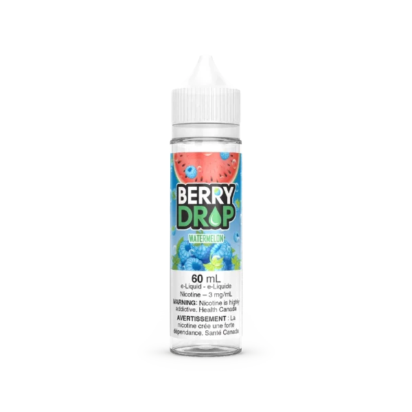 Berry Drop 60mL freebase e-liquid with 70VG/30PG ratio and sour blue raspberry base; available for Calgary delivery.