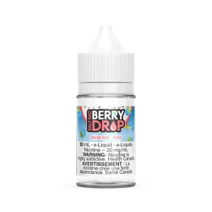 Berry Drop 30mL salt nicotine e-liquid with a sour blue raspberry base and BOLD nicotine options; available for Same Day Calgary delivery.