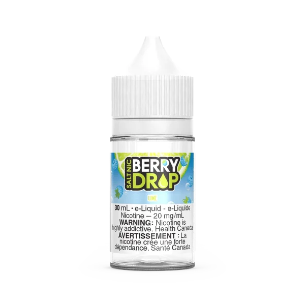 Berry Drop 30mL salt nicotine e-liquid with a sour blue raspberry base and BOLD nicotine options; available for Same Day Calgary delivery.