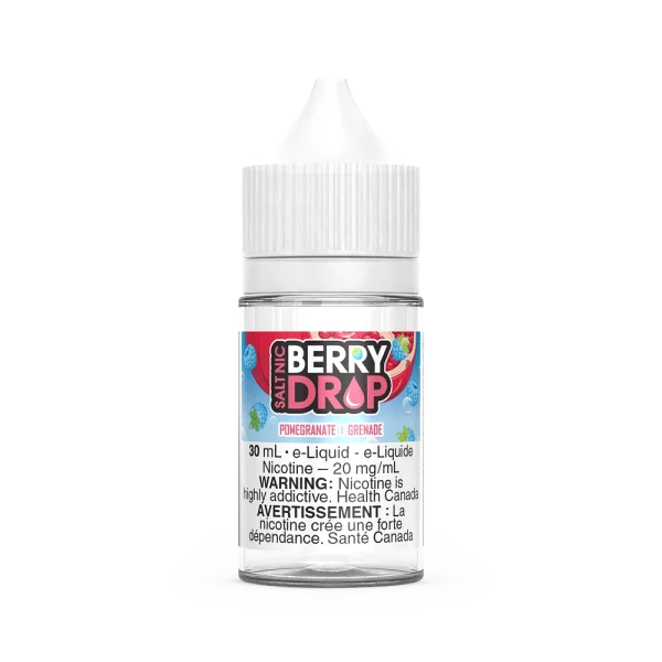 Berry Drop 30mL salt nicotine e-liquid with a sour blue raspberry base and BOLD nicotine options; available for Same Day Calgary delivery.