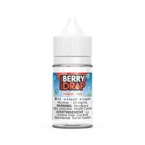 Berry Drop 30mL salt nicotine e-liquid with a sour blue raspberry base and BOLD nicotine options; available for Same Day Calgary delivery.