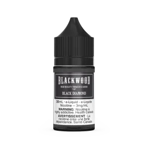 Blackwood 30mL freebase tobacco e-liquid with 65VG/35PG ratio and various oak and spice notes; available for Calgary delivery.
