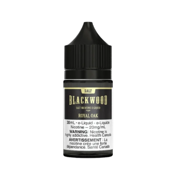 Blackwood 30mL tobacco-flavored salt nicotine e-liquid with various oak and spice notes; available for Calgary delivery.