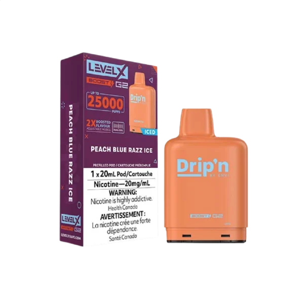 Level X Drip'n Boost G2 25K Pods 2% disposable vape - Alt Vape Calgary