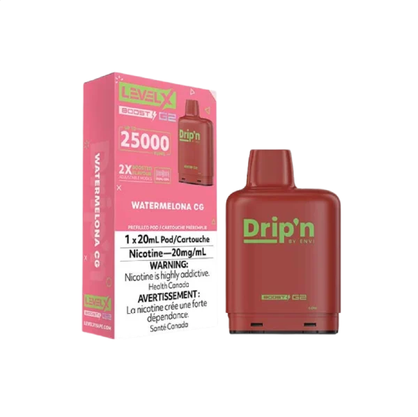 Level X Drip'n Boost G2 25K Pods 2% disposable vape detail