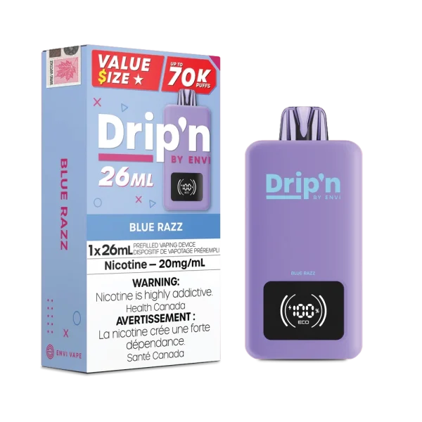 Drip'n 26mL Disposable 2% disposable vape angle view