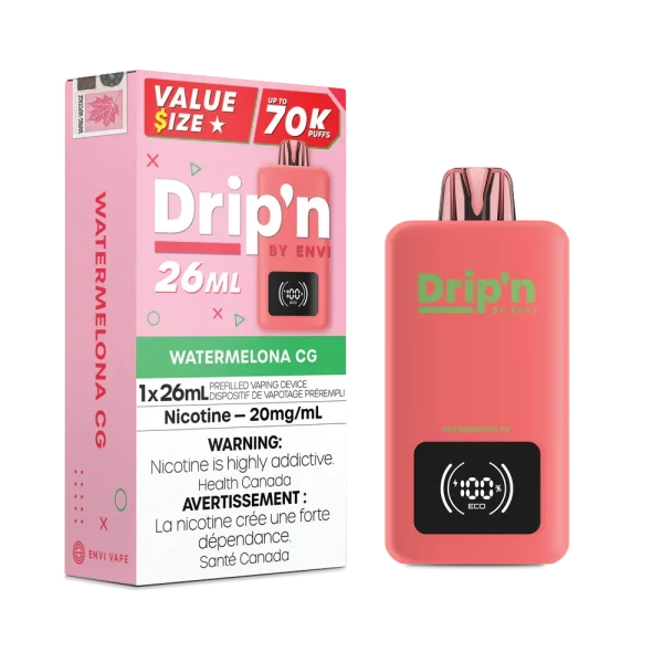 Drip'n 26mL Disposable 2% disposable vape packaging