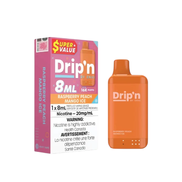 Drip'n 8mL Disposable 2% disposable vape packaging