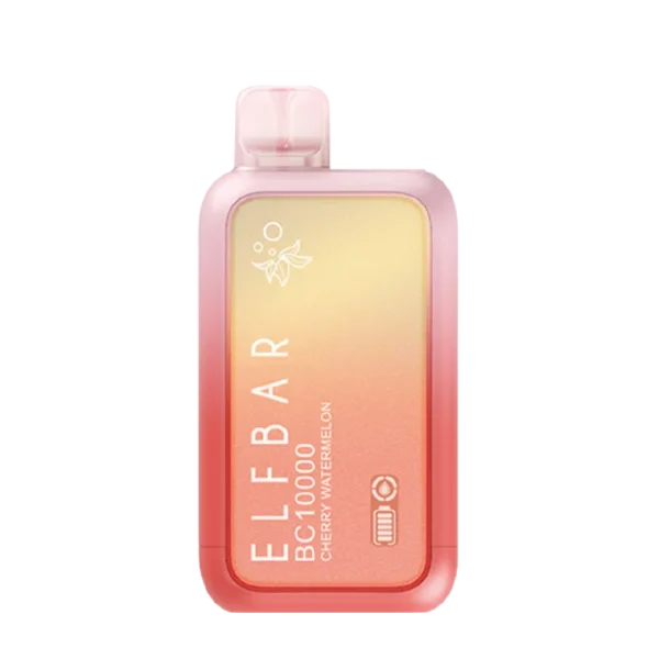 Elfbar BC10000 disposable vape with 18mL capacity, QUAD mesh coil, and digital battery/juice display; available for Calgary delivery.