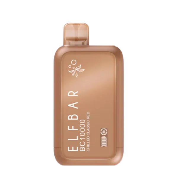 Elfbar BC10000 disposable vape with 18mL capacity, QUAD mesh coil, and digital battery/juice display; available for Calgary delivery.
