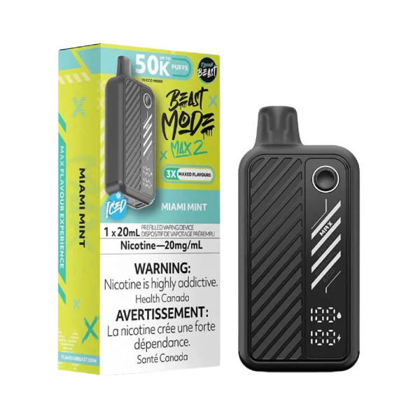 Flavour Beast Beast Mode Max 2 2% vape device packaging