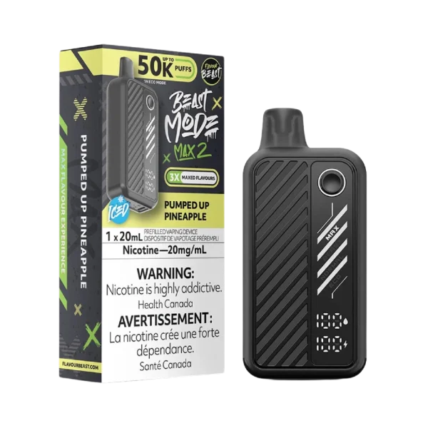 Flavour Beast Beast Mode Max 2 2% vape device angle view