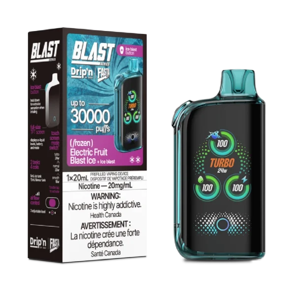Drip'n Fasta Blast 30K 2% disposable vape packaging