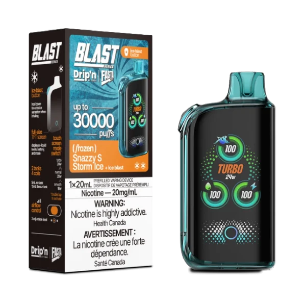 Drip'n Fasta Blast 30K 2% disposable vape packaging