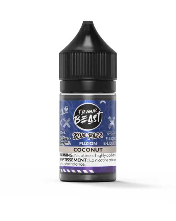 Flavour Beast 30mL salt nicotine e-liquid with 40VG/60PG ratio and intense fruit flavors; available for Calgary delivery.
