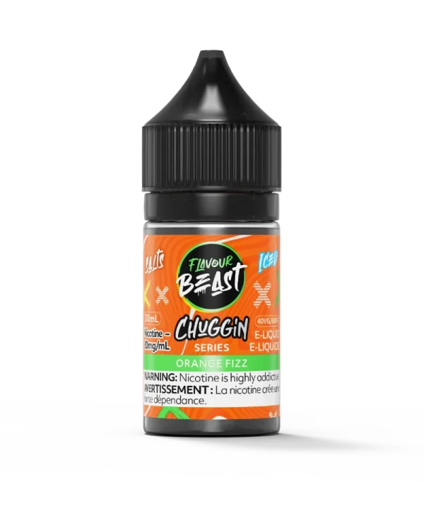 Flavour Beast 30mL salt nicotine e-liquid with 40VG/60PG ratio and intense fruit flavors; available for Calgary delivery.