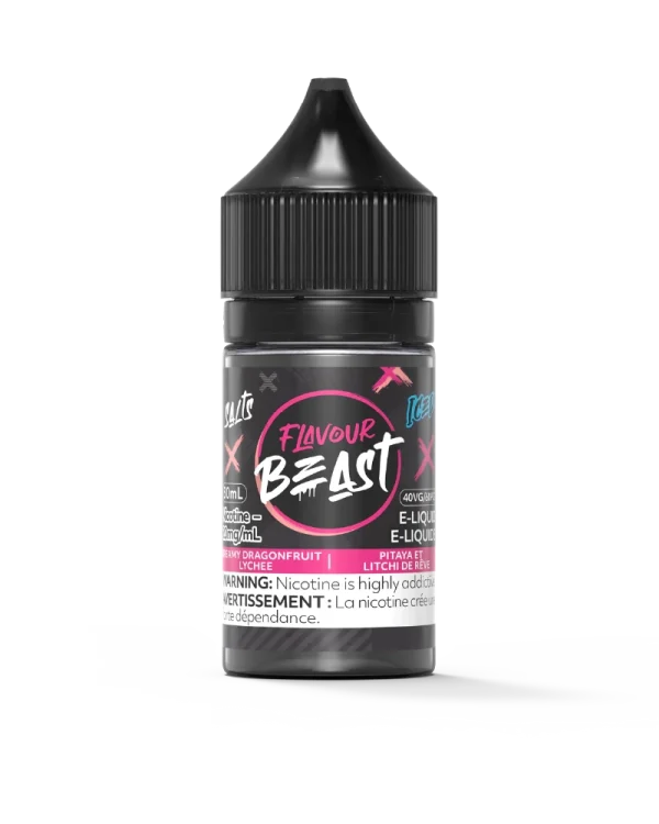 Flavour Beast 30mL salt nicotine e-liquid with 40VG/60PG ratio and intense fruit flavors; available for Calgary delivery.