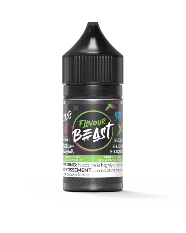Flavour Beast 30mL salt nicotine e-liquid with 40VG/60PG ratio and intense fruit flavors; available for Calgary delivery.