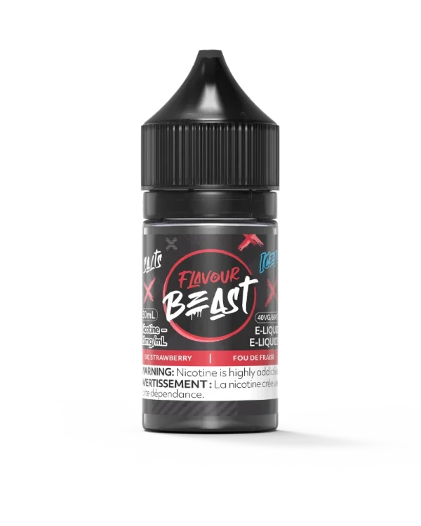 Flavour Beast 30mL salt nicotine e-liquid with 40VG/60PG ratio and intense fruit flavors; available for Calgary delivery.