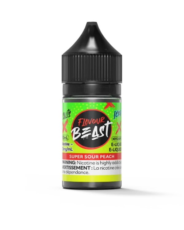 Flavour Beast 30mL salt nicotine e-liquid with 40VG/60PG ratio and intense fruit flavors; available for Calgary delivery.