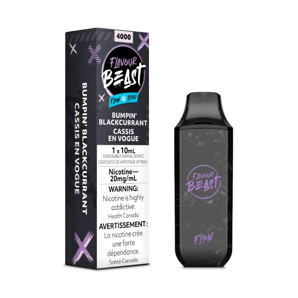 Flavour Beast Flow 2% disposable vape packaging