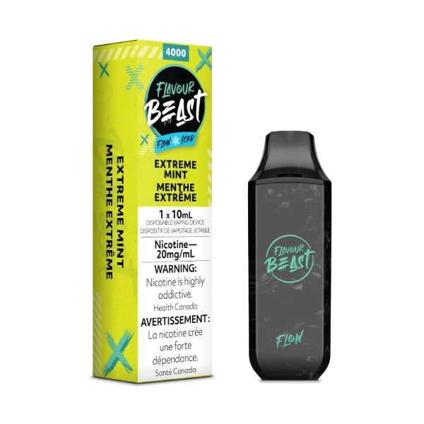 Flavour Beast Flow 2% disposable vape angle view