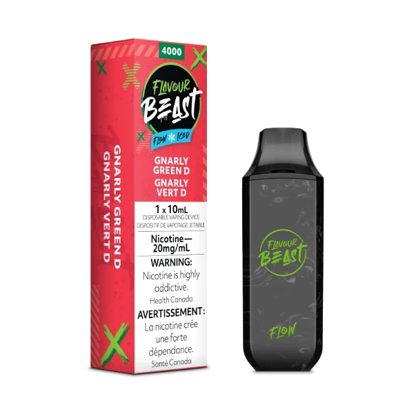 Flavour Beast Flow 2% disposable vape packaging