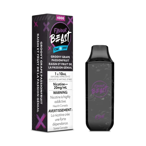 Flavour Beast Flow 2% disposable vape packaging