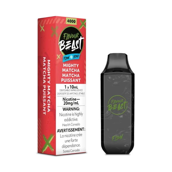 Flavour Beast Flow 2% disposable vape angle view
