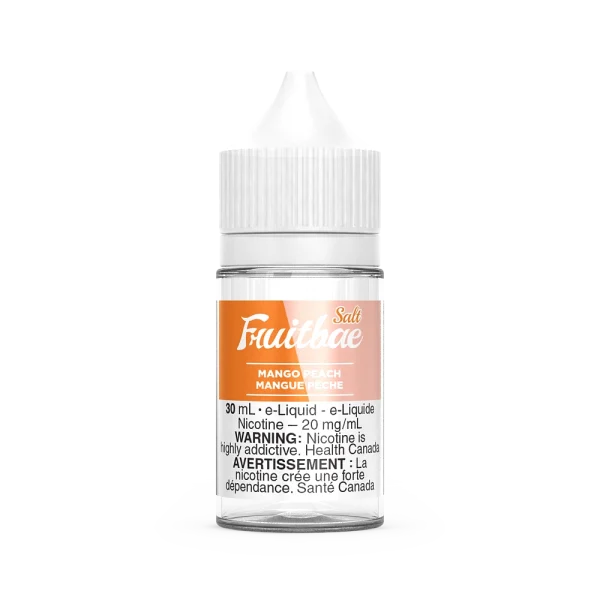 Fruitbae 30ml salt nicotine e-liquid bottle with fruit flavours and bold throat hit; available for Calgary vape delivery.