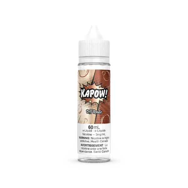 Kapow 60ml Freebase disposable vape detail