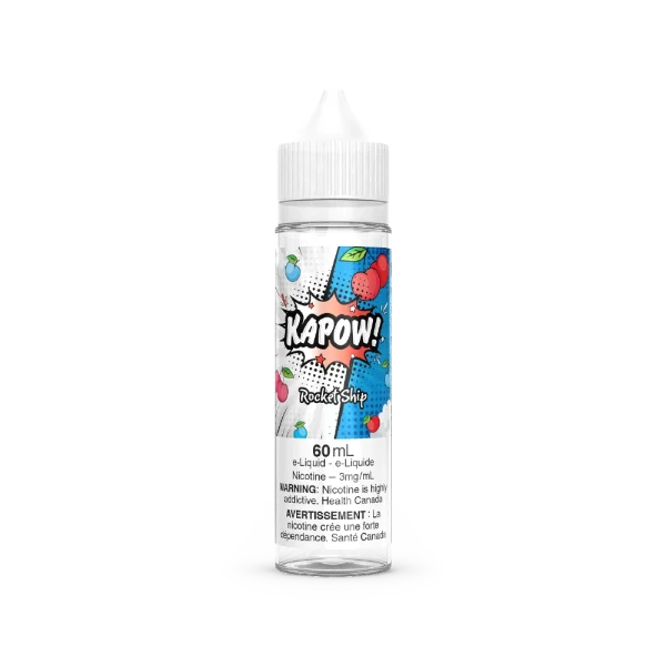 Kapow 60ml Freebase disposable vape packaging
