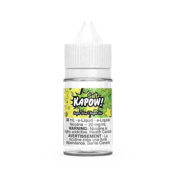 Kapow 30ml Salt Nic disposable vape packaging