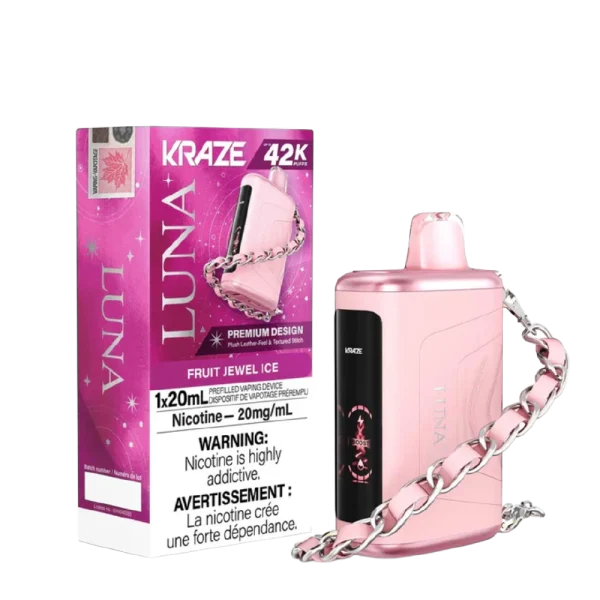 Kraze Luna 2% disposable vape packaging