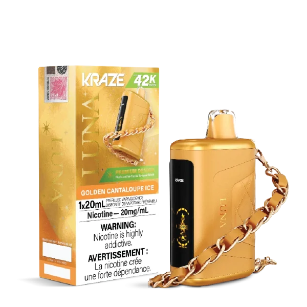 Kraze Luna 2% disposable vape packaging